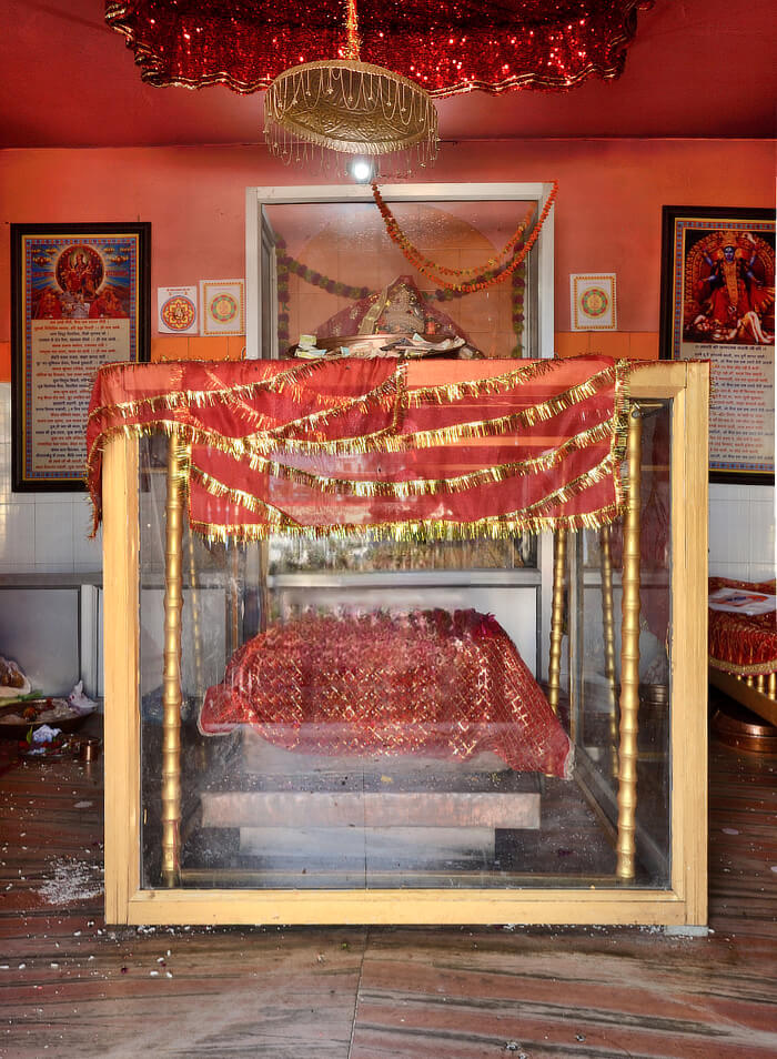 Covered Shakti - Devotees are not allowed to see the shakti directly!