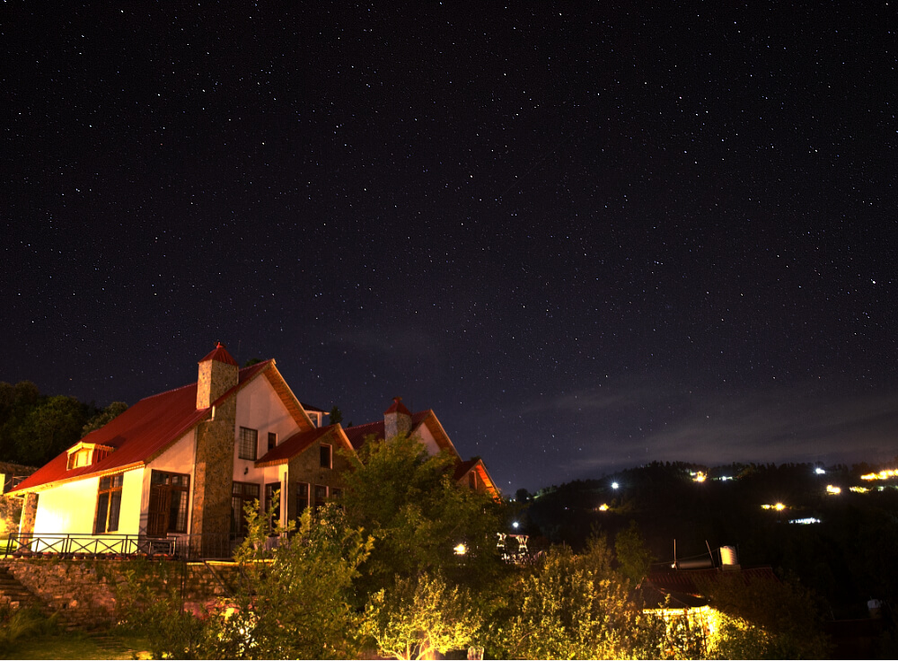 Starry Sky above Maini's Hill Cottages