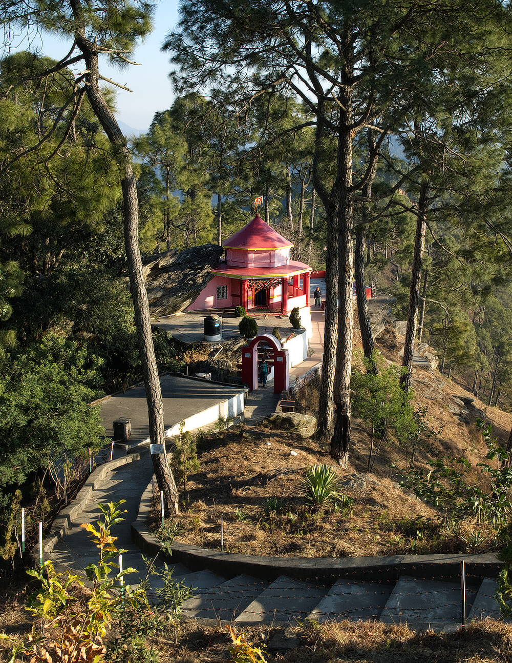 Kasar Devi Temple from Steps